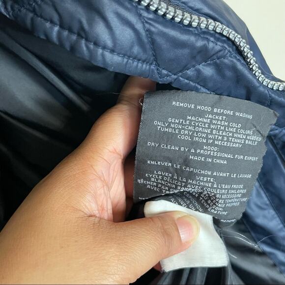 Marc New York Andrew Mark Quilted Hooded Jacket Navy Size XXL - Picture 10 of 12